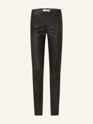 Lilienfels Spodnie Skórzane schwarz