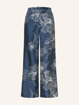 Lilienfels Spodnie Z Jedwabiu Typu Marlene blau