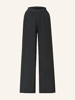 Lilienfels Spodnie Z Lnu schwarz