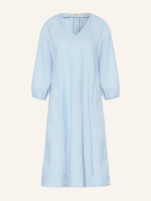 Lilienfels Sukienka Lniana Z Rękawami 3 / 4 blau JASNONIEBIESKI