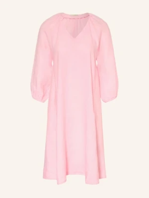 Lilienfels Sukienka Lniana Z Rękawami 3/4 rosa