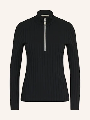 Lilienfels Sweter Typu Troyer Z Dżerseju schwarz