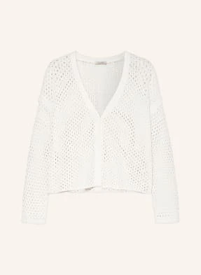 Lilienfels Sweter Z Dodatkiem Lnu weiss
