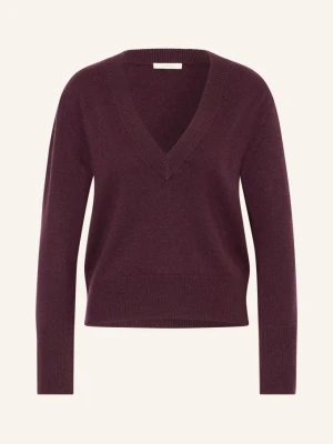 Lilienfels Sweter Z Kaszmiru lila CIEMNOCZERWONY