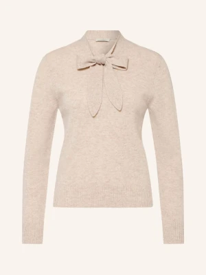 Lilienfels Sweter Z Kaszmiru Z Kokardą beige