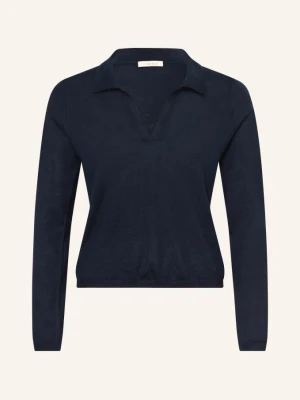 Lilienfels Sweter Z Wełną Merynosową blau GRANATOWY