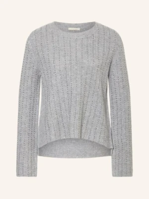 Lilienfels Sweter Z Wełny Merynosowej Z Kamieniami Ozdobnymi grau