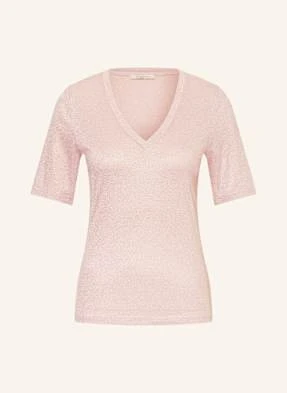 Lilienfels T-Shirt Z Błyszczącą Przędzą rosa