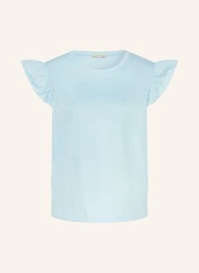 Lilienfels T-Shirt Z Falbankami blau