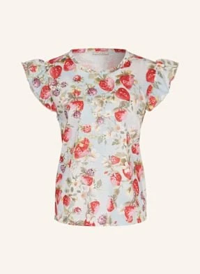Lilienfels T-Shirt Z Falbankami rot