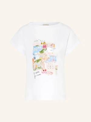 Lilienfels T-Shirt Z Kamieniami Ozdobnymi I Cekinami weiss