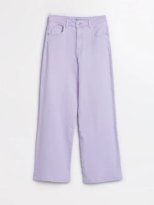 Liliowe spodnie jeansowe Greenpoint