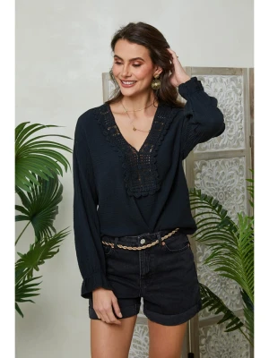 Lin Passion Bluzka w kolorze czarnym rozmiar: 38/40