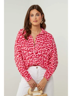Lin Passion Bluzka w kolorze czerwono-jasnoróżowym rozmiar: 34/36