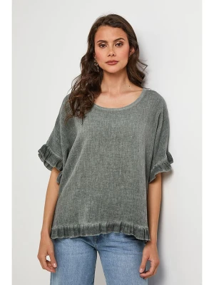 Lin Passion Bluzka w kolorze khaki rozmiar: 40/42
