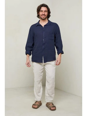 Lin Passion Koszula w kolorze granatowym rozmiar: XL/XXL