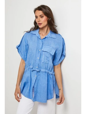 Lin Passion Lniana bluzka w kolorze błękitnym rozmiar: 34/36