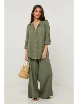 Lin Passion Lniana koszula w kolorze khaki rozmiar: 38 / 40