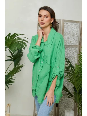 Lin Passion Lniana koszula w kolorze zielonym rozmiar: 36/38
