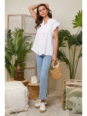 Lin Passion Lniana koszulka w kolorze białym rozmiar: 34/36