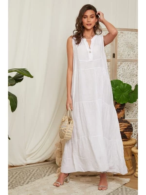 Lin Passion Lniana sukienka w kolorze białym rozmiar: 36/38