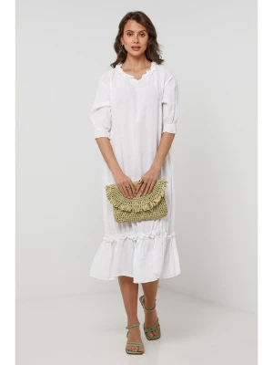 Lin Passion Lniana sukienka w kolorze białym rozmiar: 40/42