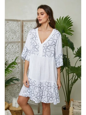 Lin Passion Lniana sukienka w kolorze białym rozmiar: 40/42