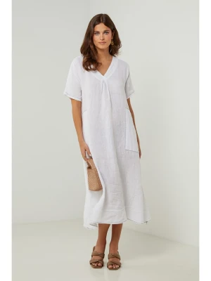 Lin Passion Lniana sukienka w kolorze białym rozmiar: 36/38