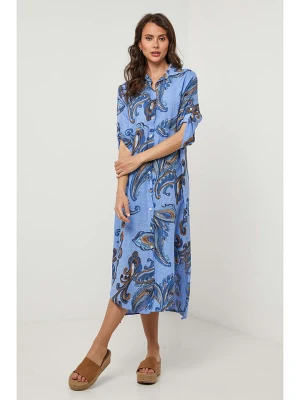 Lin Passion Lniana sukienka w kolorze błękitnym rozmiar: 34/36