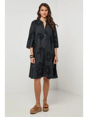 Lin Passion Lniana sukienka w kolorze czarnym rozmiar: 36/38
