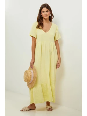 Lin Passion Lniana sukienka w kolorze żółtym rozmiar: 36/38