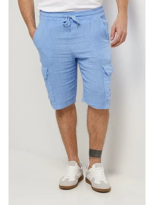 Lin Passion Lniane bermudy w kolorze błękitnym rozmiar: L/XL