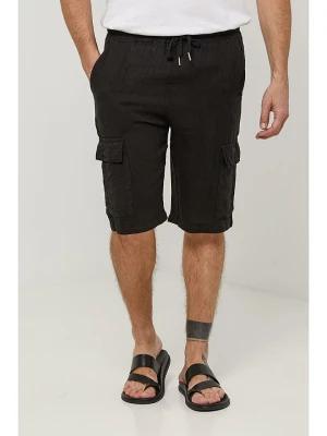 Lin Passion Lniane bermudy w kolorze czarnym rozmiar: L/XL
