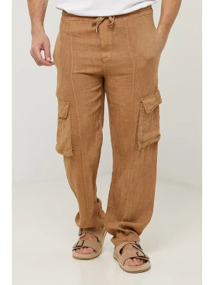 Lin Passion Lniane bojówki w kolorze jasnobrązowym rozmiar: M/L