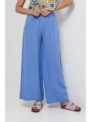 Lin Passion Lniane spodnie w kolorze niebieskim rozmiar: 40 / 42