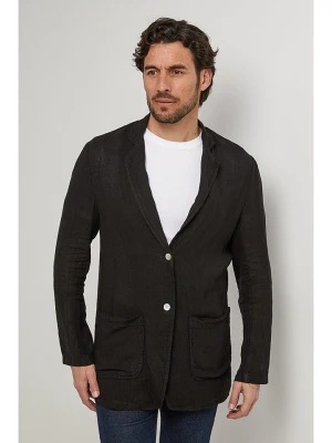 Lin Passion Lniany blezer w kolorze czarnym rozmiar: M/L