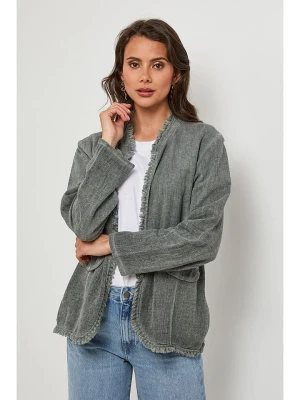 Lin Passion Narzutka w kolorze khaki rozmiar: 40/42
