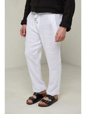 Lin Passion Spodnie w kolorze białym rozmiar: M/L