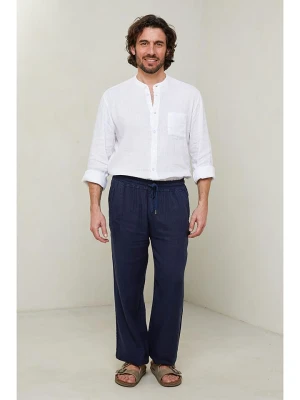 Lin Passion Spodnie w kolorze granatowym rozmiar: XL/XXL