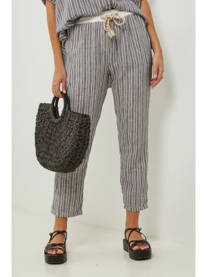 Lin Passion Spodnie w kolorze szarym rozmiar: 34/36