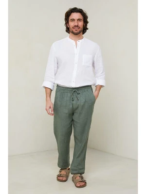 Lin Passion Spodnie w kolorze zielonym rozmiar: M/L