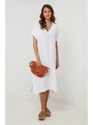 Lin Passion Sukienka w kolorze białym rozmiar: 40/42