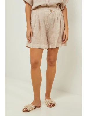 Lin Passion Szorty w kolorze beżowym rozmiar: 38/40