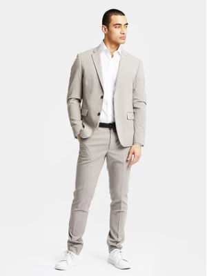 Lindbergh Garnitur 30-61040 Beżowy Slim Fit