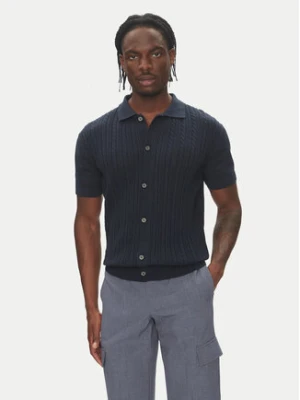 Lindbergh Kardigan 30-804114 Granatowy Slim Fit