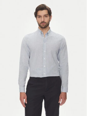 Lindbergh Koszula 30-203344B Błękitny Relaxed Fit