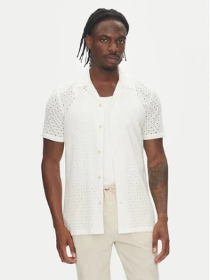 Lindbergh Koszula 30-203569 Biały Relaxed Fit