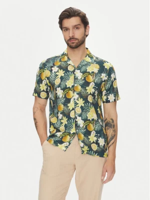 Lindbergh Koszula 30-203729 Zielony Relaxed Fit