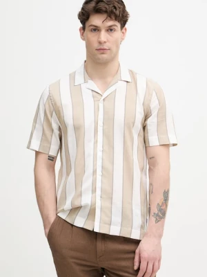 Lindbergh koszula męska z dodatkiem lnu