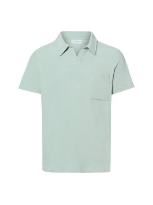 Lindbergh Męska koszula ręcznikowa Mężczyźni Bawełna zielony,